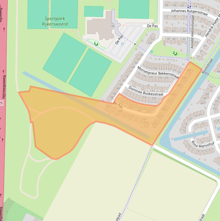 Kaart van postcodegebied 6836HN.