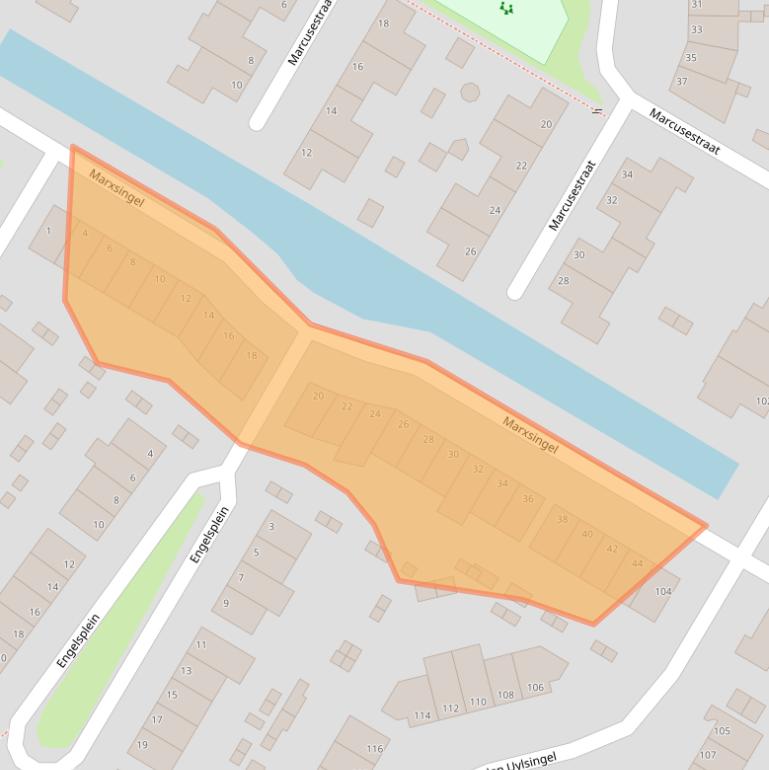 Kaart van postcodegebied 6836JC.