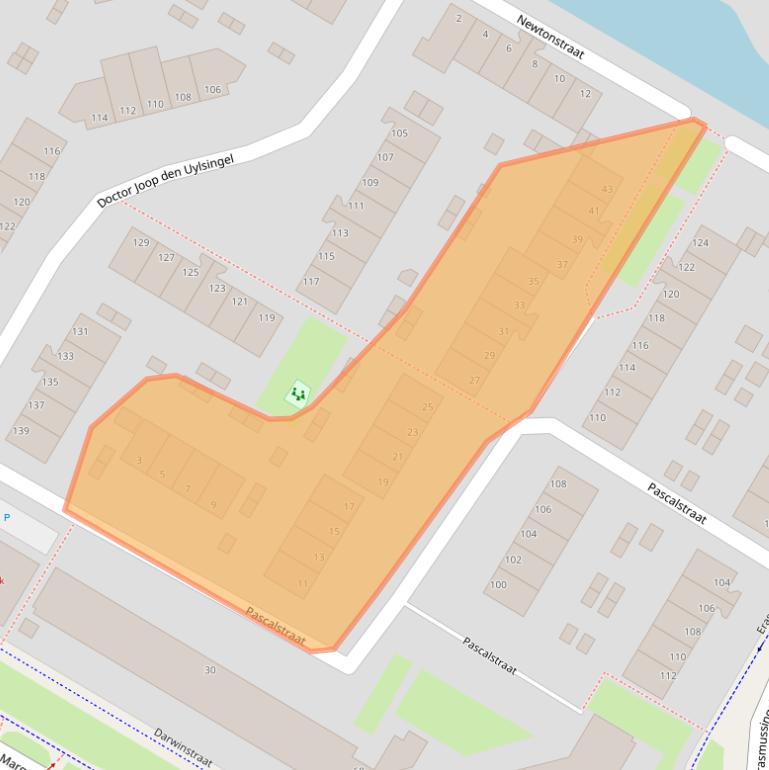 Kaart van postcodegebied 6836JK.