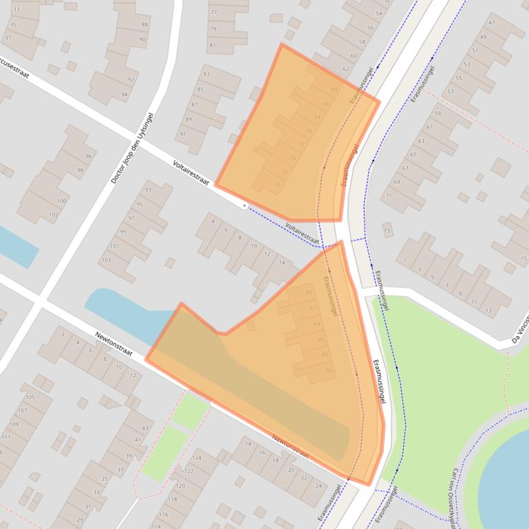 Kaart van postcodegebied 6836KN.