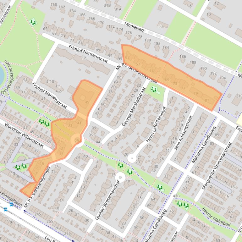 Kaart van postcodegebied 6836KS.