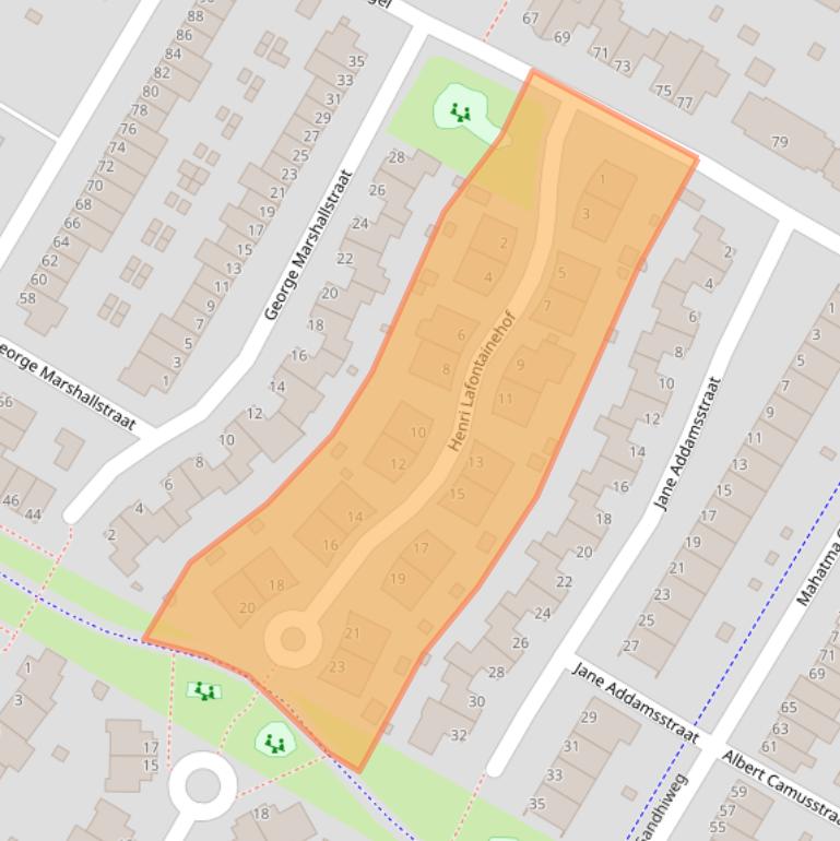 Kaart van postcodegebied 6836KX.