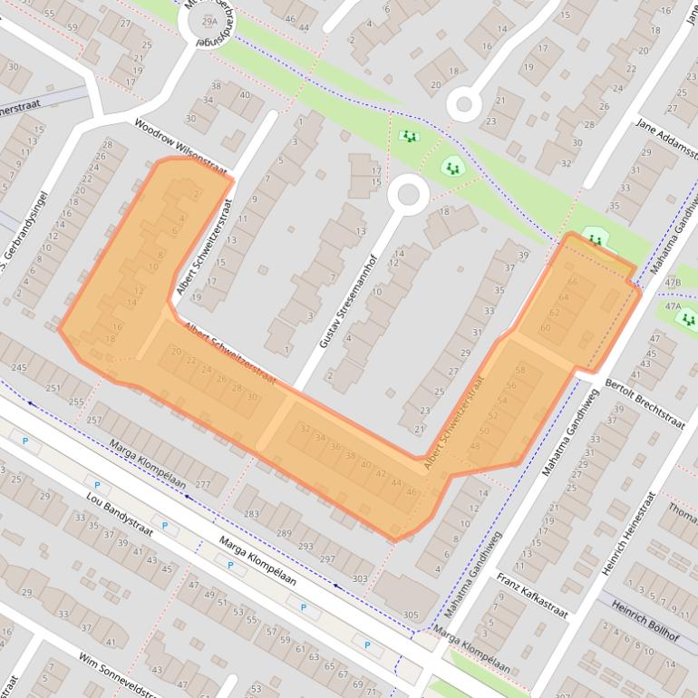 Kaart van postcodegebied 6836LB.