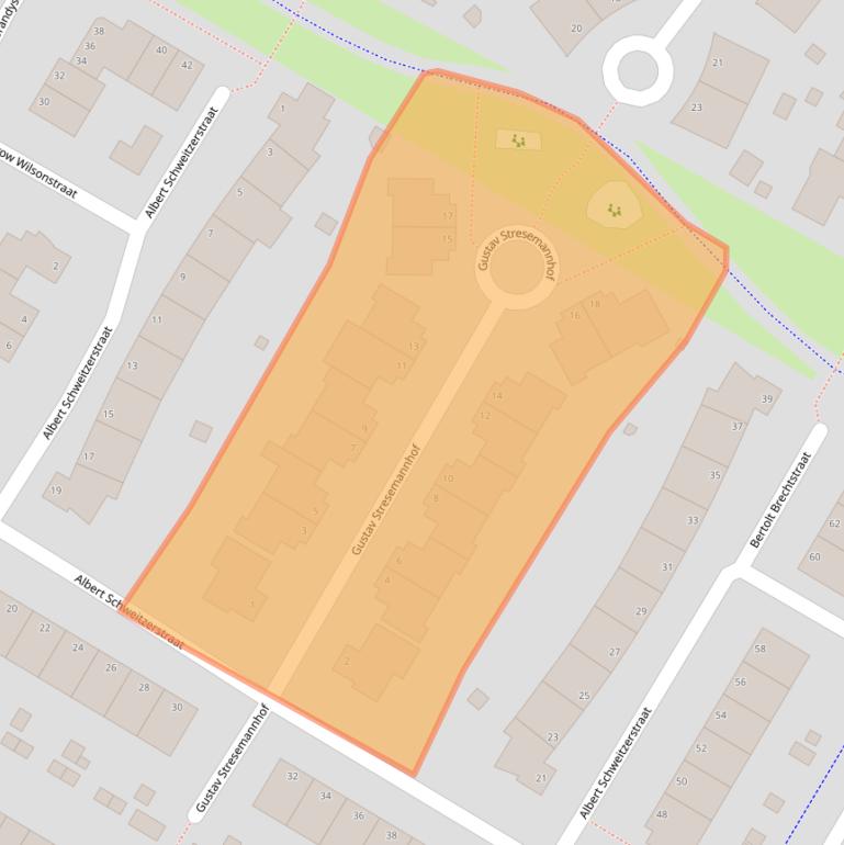 Kaart van postcodegebied 6836LC.