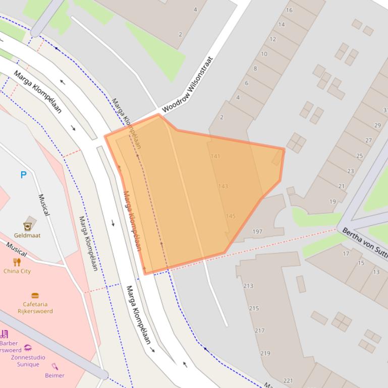 Kaart van postcodegebied 6836LD.