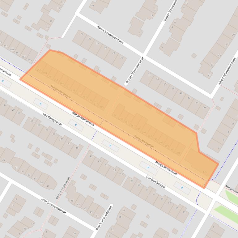 Kaart van postcodegebied 6836LG.