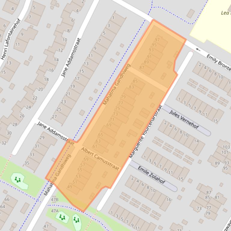 Kaart van postcodegebied 6836LK.