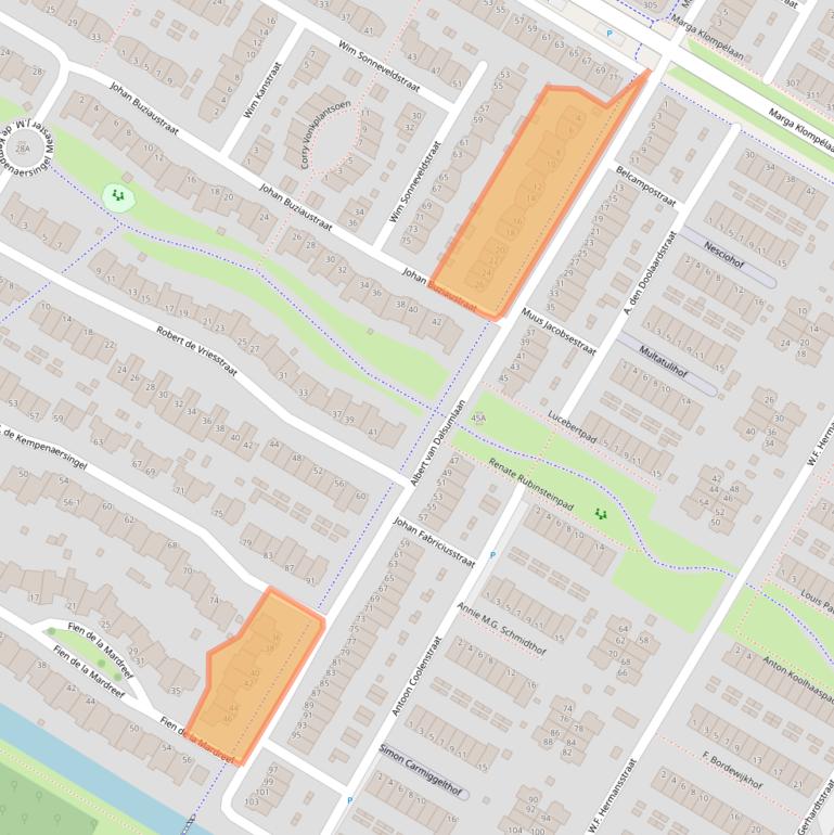 Kaart van postcodegebied 6836MV.