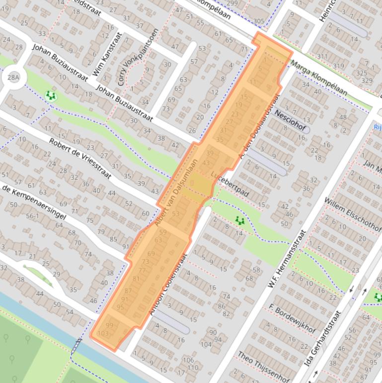 Kaart van postcodegebied 6836MX.