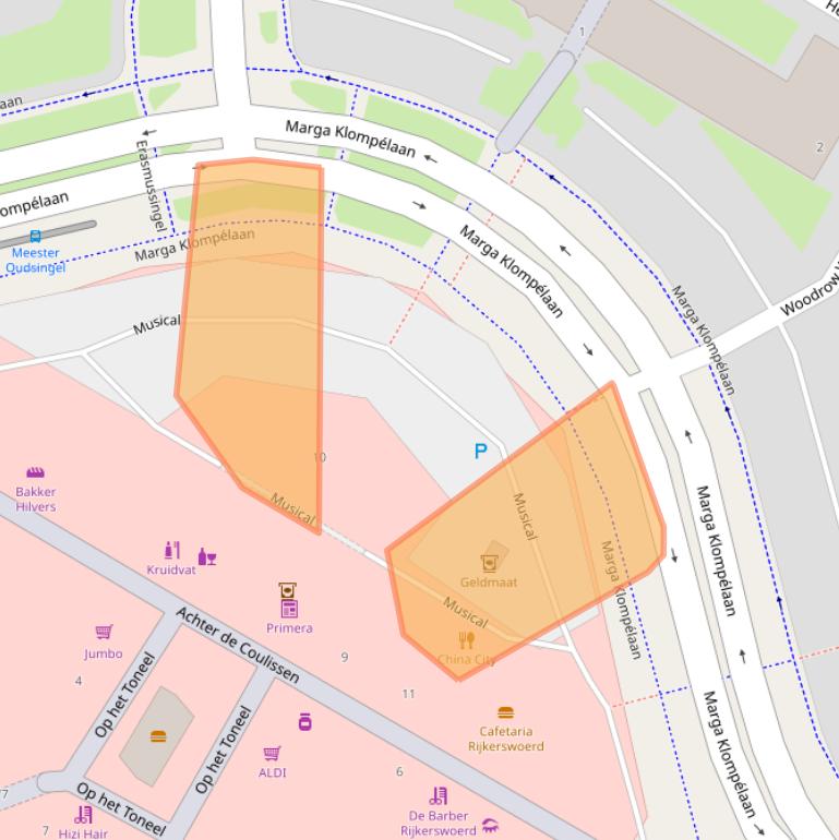 Kaart van postcodegebied 6836NA.