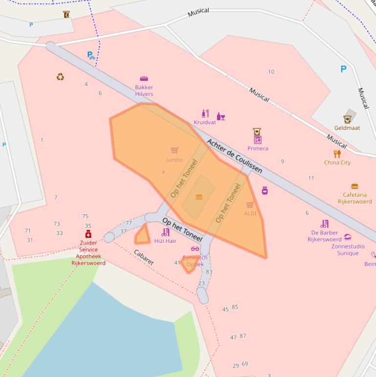 Kaart van postcodegebied 6836ND.