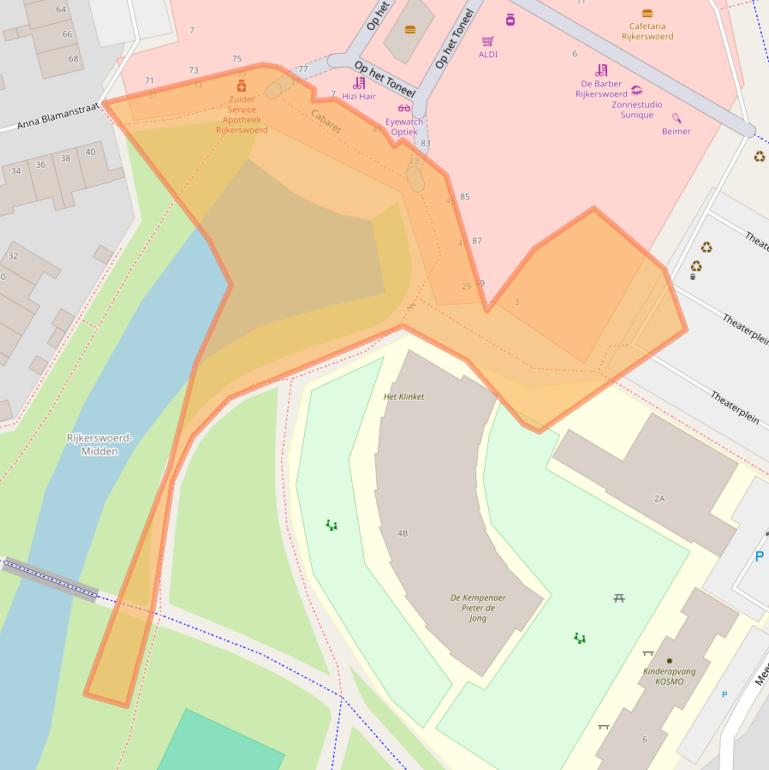 Kaart van postcodegebied 6836NE.