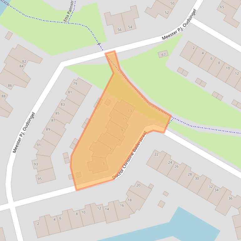 Kaart van postcodegebied 6836PD.