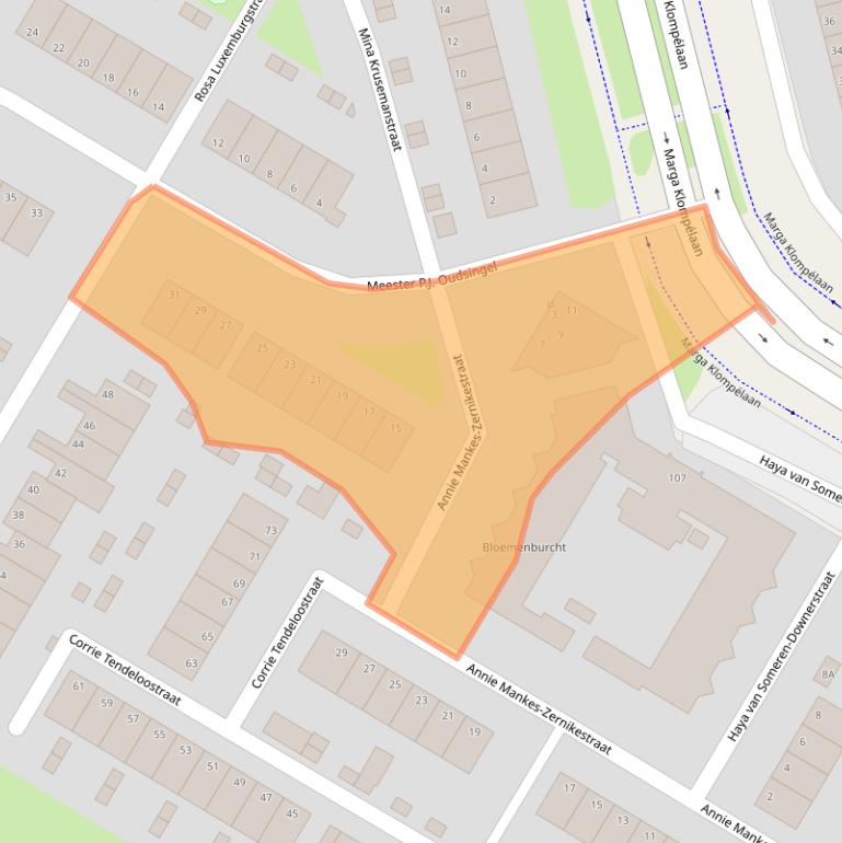 Kaart van postcodegebied 6836PJ.