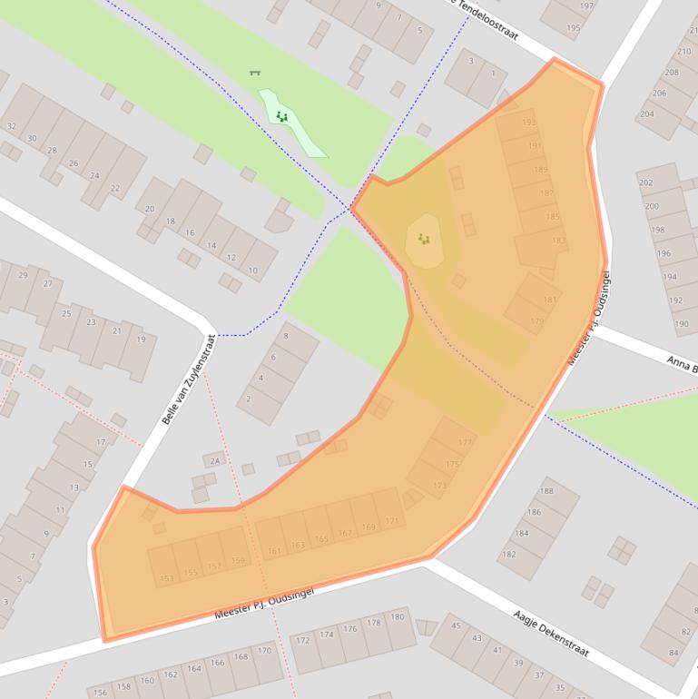 Kaart van postcodegebied 6836PM.