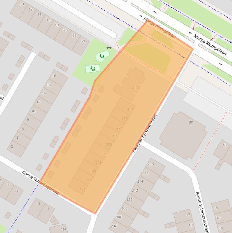 Kaart van postcodegebied 6836PN.