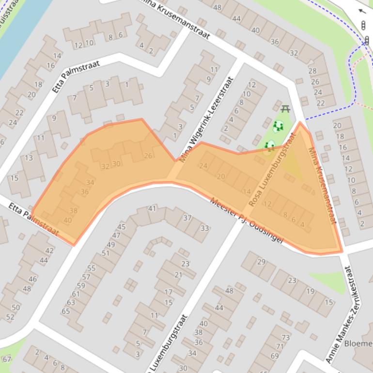 Kaart van postcodegebied 6836PP.