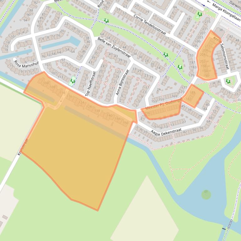 Kaart van postcodegebied 6836PT.