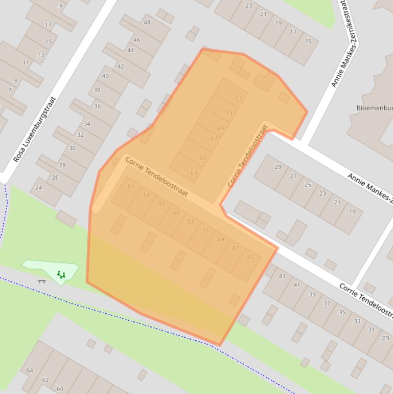 Kaart van postcodegebied 6836RB.