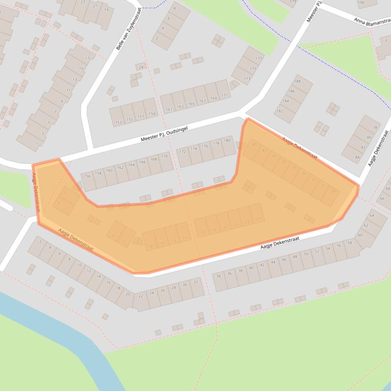 Kaart van postcodegebied 6836RL.