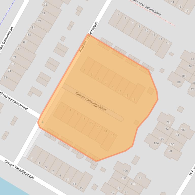 Kaart van postcodegebied 6836SC.