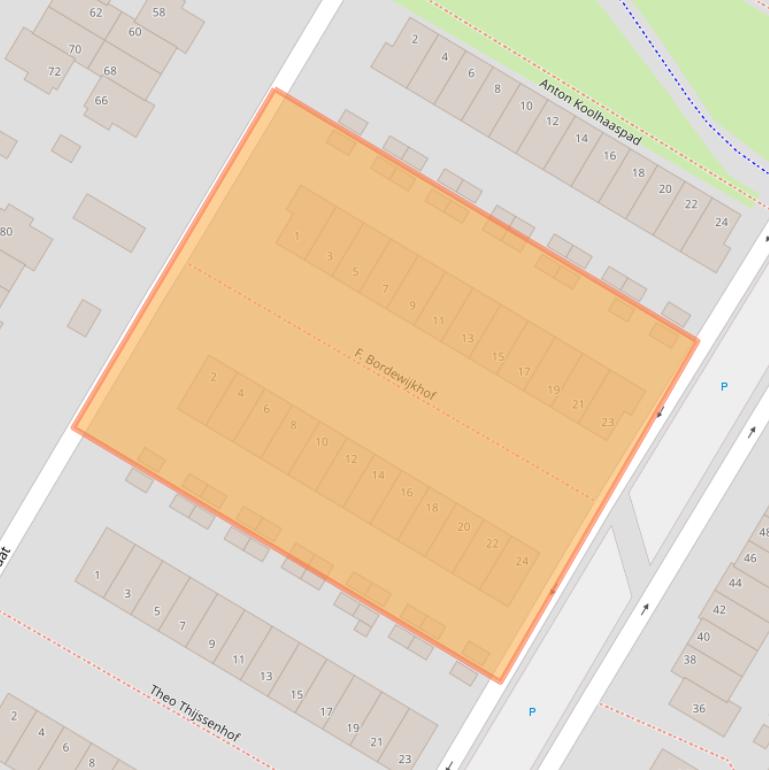 Kaart van postcodegebied 6836ST.