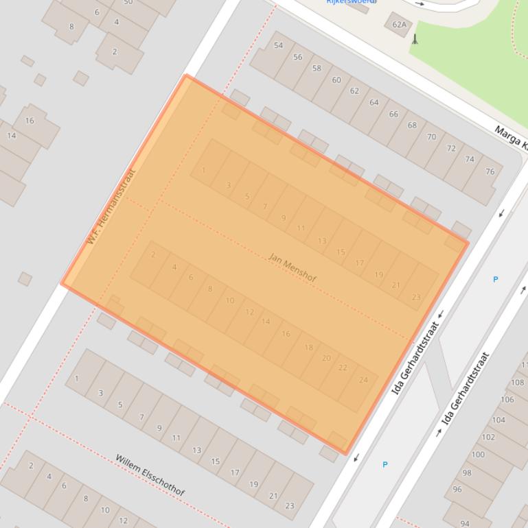 Kaart van postcodegebied 6836SZ.