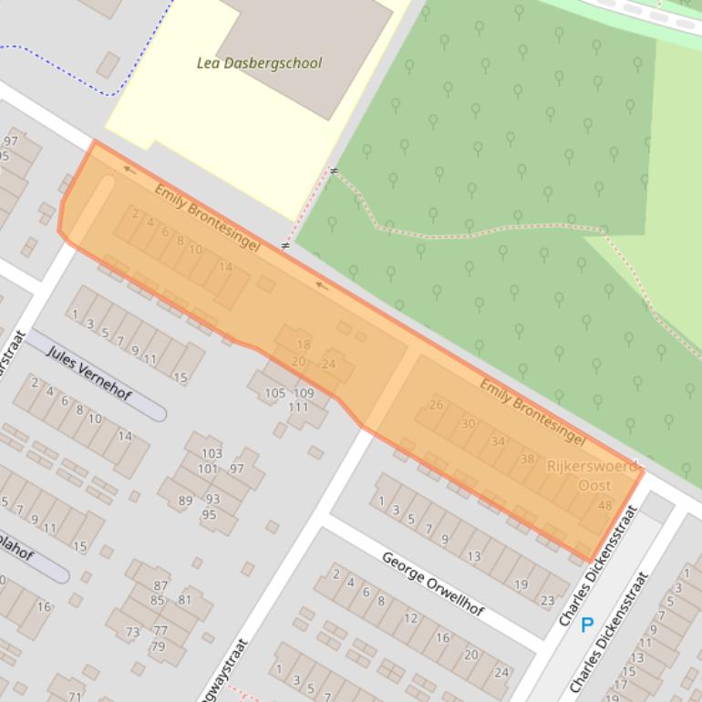 Kaart van postcodegebied 6836TA.