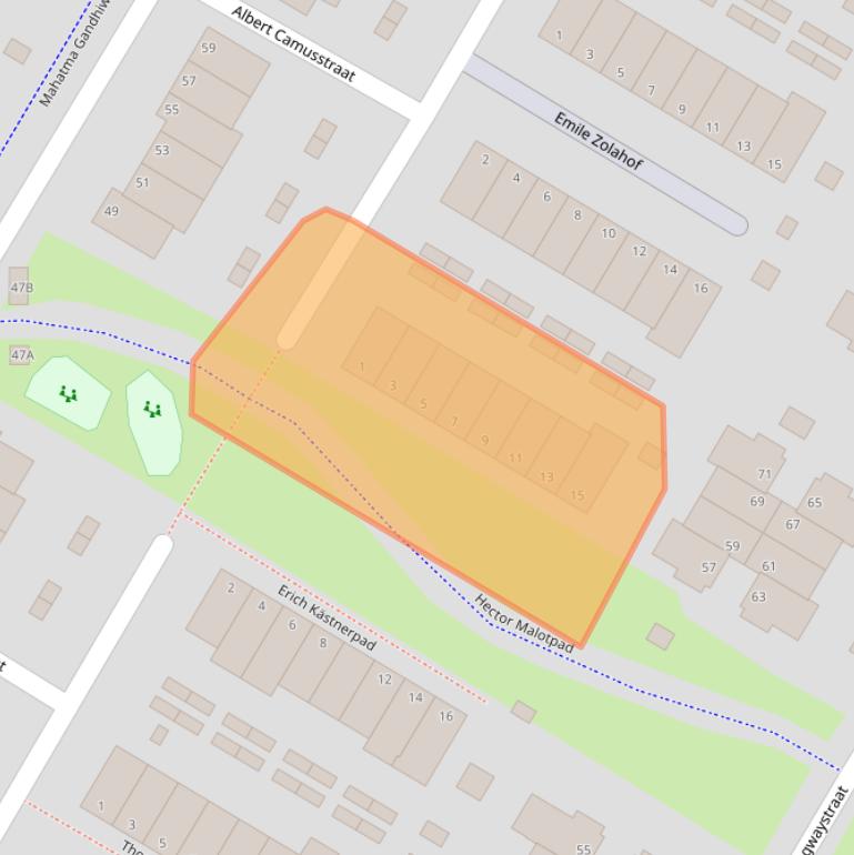 Kaart van postcodegebied 6836TD.