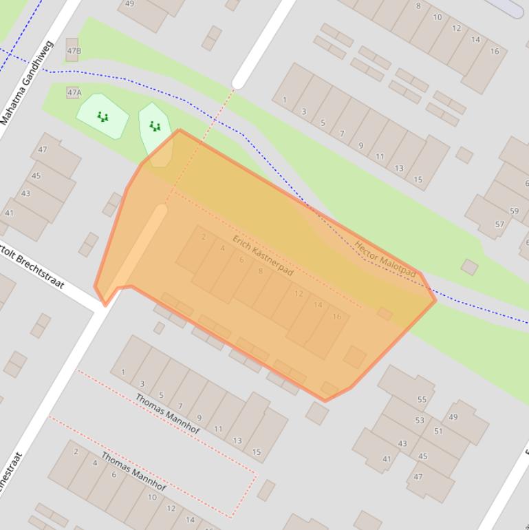 Kaart van postcodegebied 6836TE.