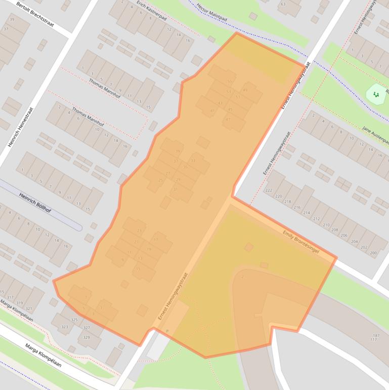 Kaart van postcodegebied 6836TJ.