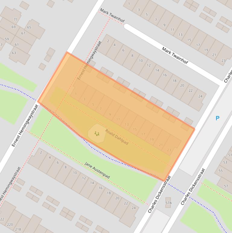 Kaart van postcodegebied 6836TN.