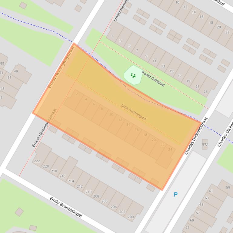 Kaart van postcodegebied 6836TP.