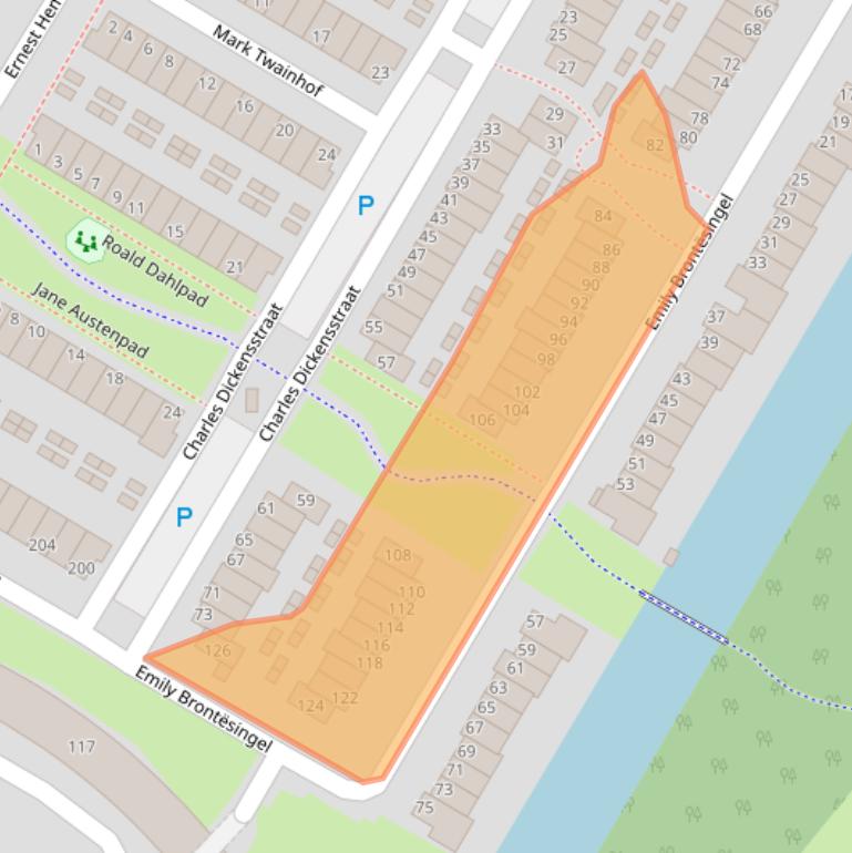 Kaart van postcodegebied 6836TX.