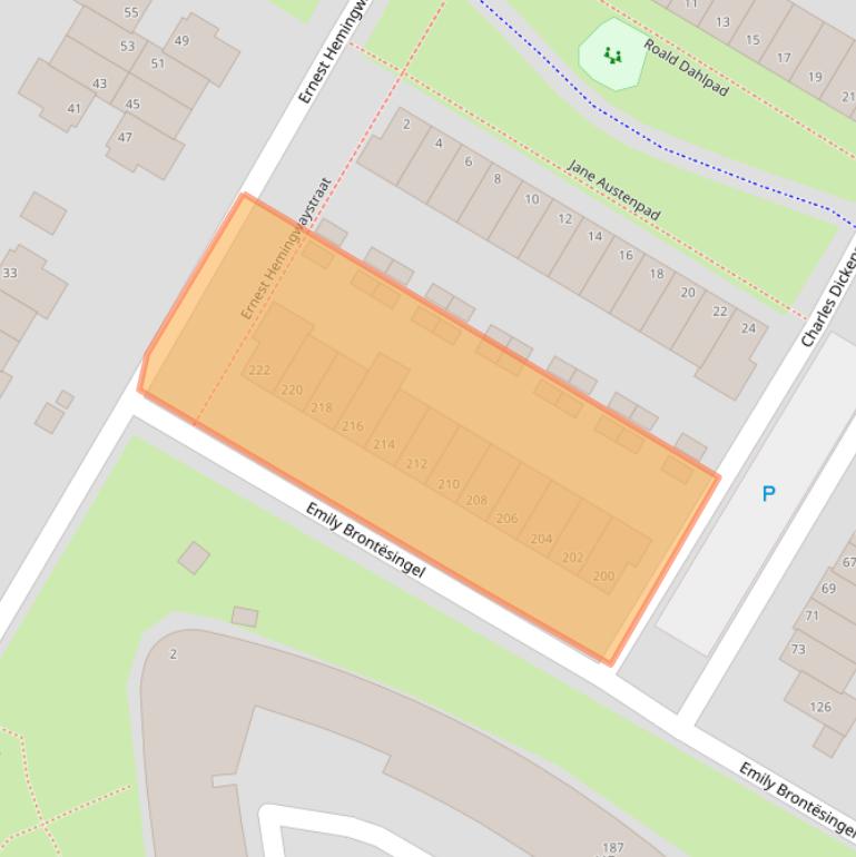 Kaart van postcodegebied 6836TZ.