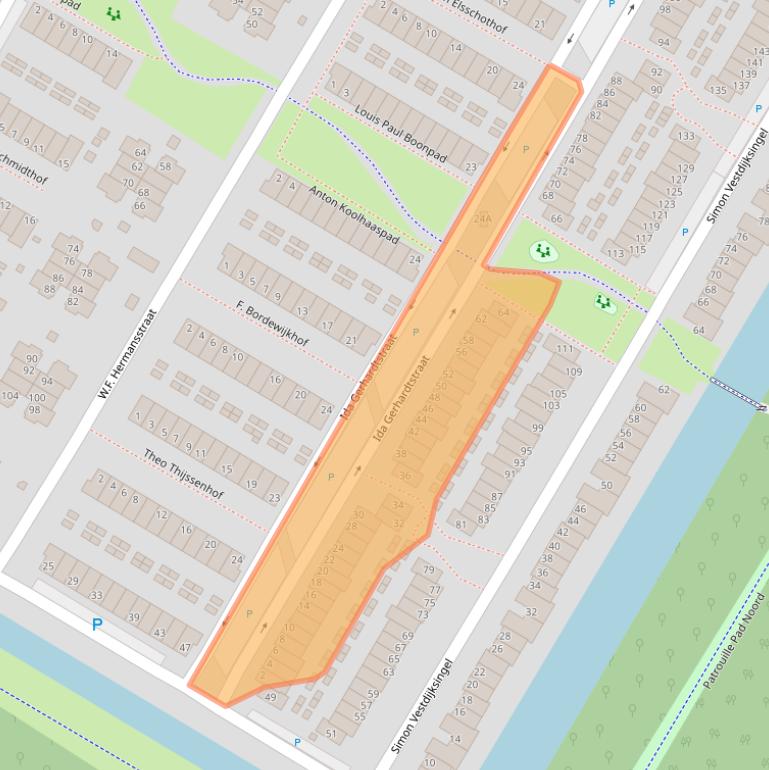 Kaart van postcodegebied 6836VE.