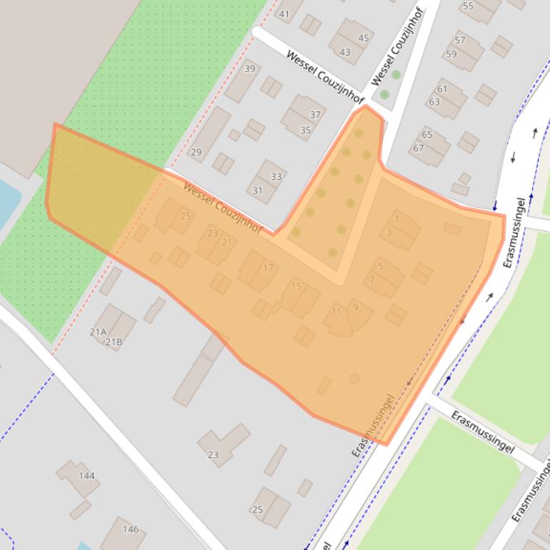 Kaart van postcodegebied 6836WB.