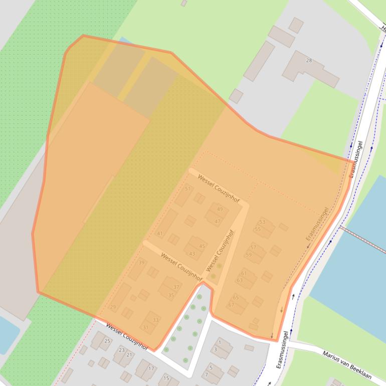 Kaart van postcodegebied 6836WC.