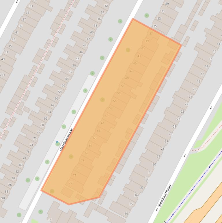 Kaart van postcodegebied 6841AE.