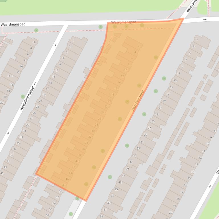 Kaart van postcodegebied 6841AG.