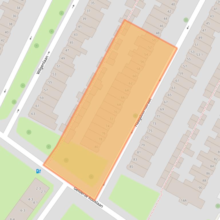 Kaart van postcodegebied 6841AM.