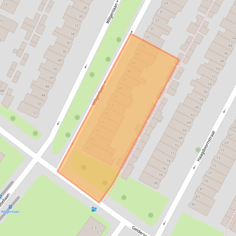 Kaart van postcodegebied 6841AP.