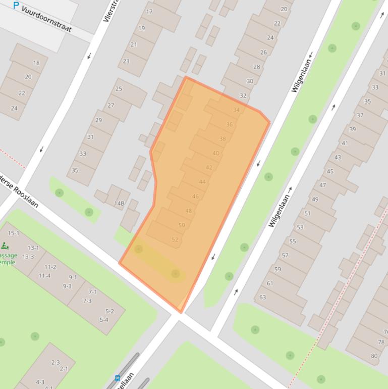 Kaart van postcodegebied 6841AS.