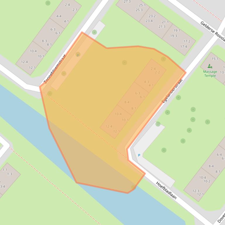 Kaart van postcodegebied 6841BJ.