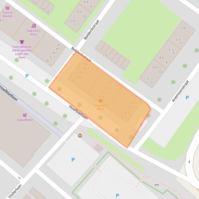 Kaart van postcodegebied 6841CD.