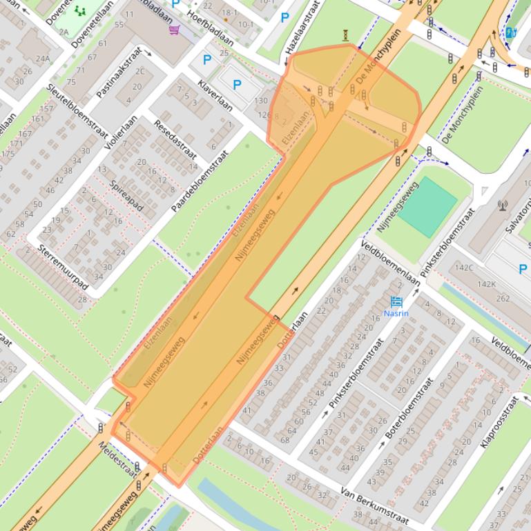 Kaart van postcodegebied 6841CH.