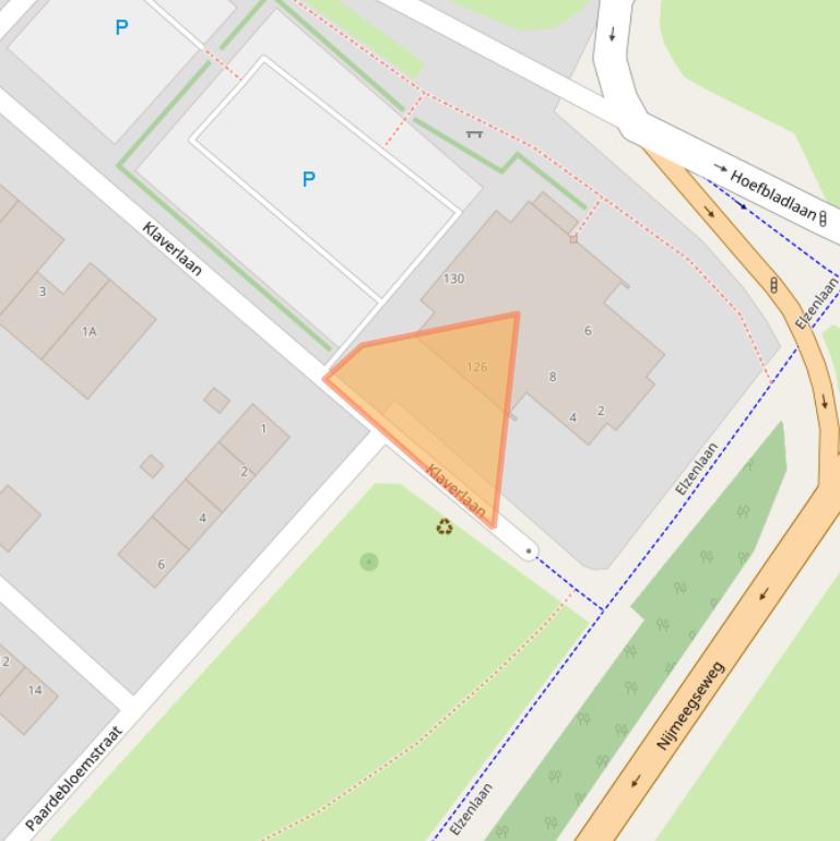 Kaart van postcodegebied 6841CJ.