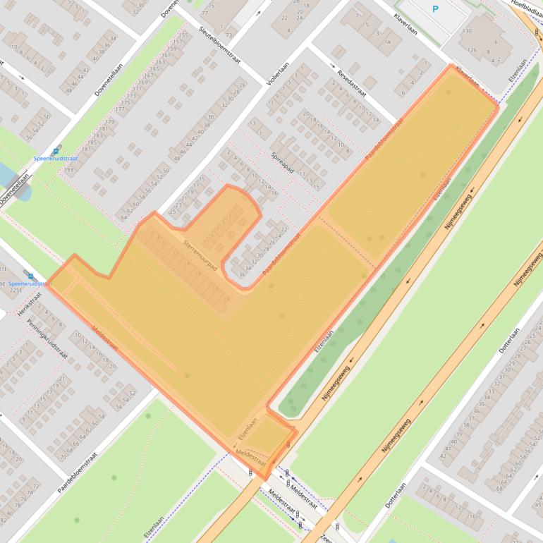 Kaart van postcodegebied 6841CP.