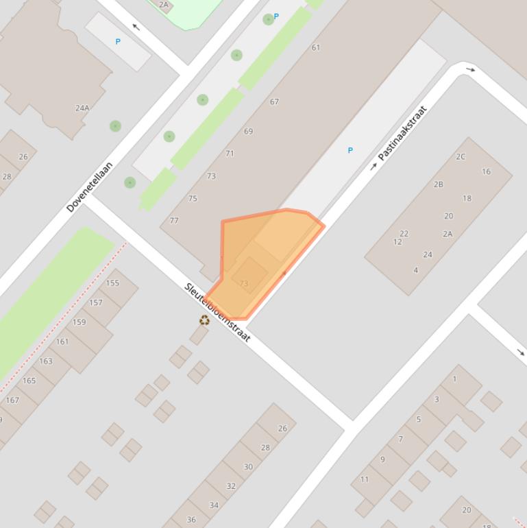 Kaart van postcodegebied 6841CZ.