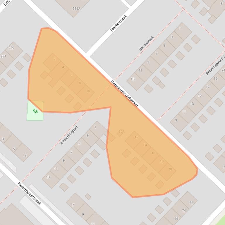 Kaart van postcodegebied 6841DE.